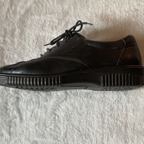 Rieker Black Oxfords Classic Leather Shoes - Picture 7 of 8